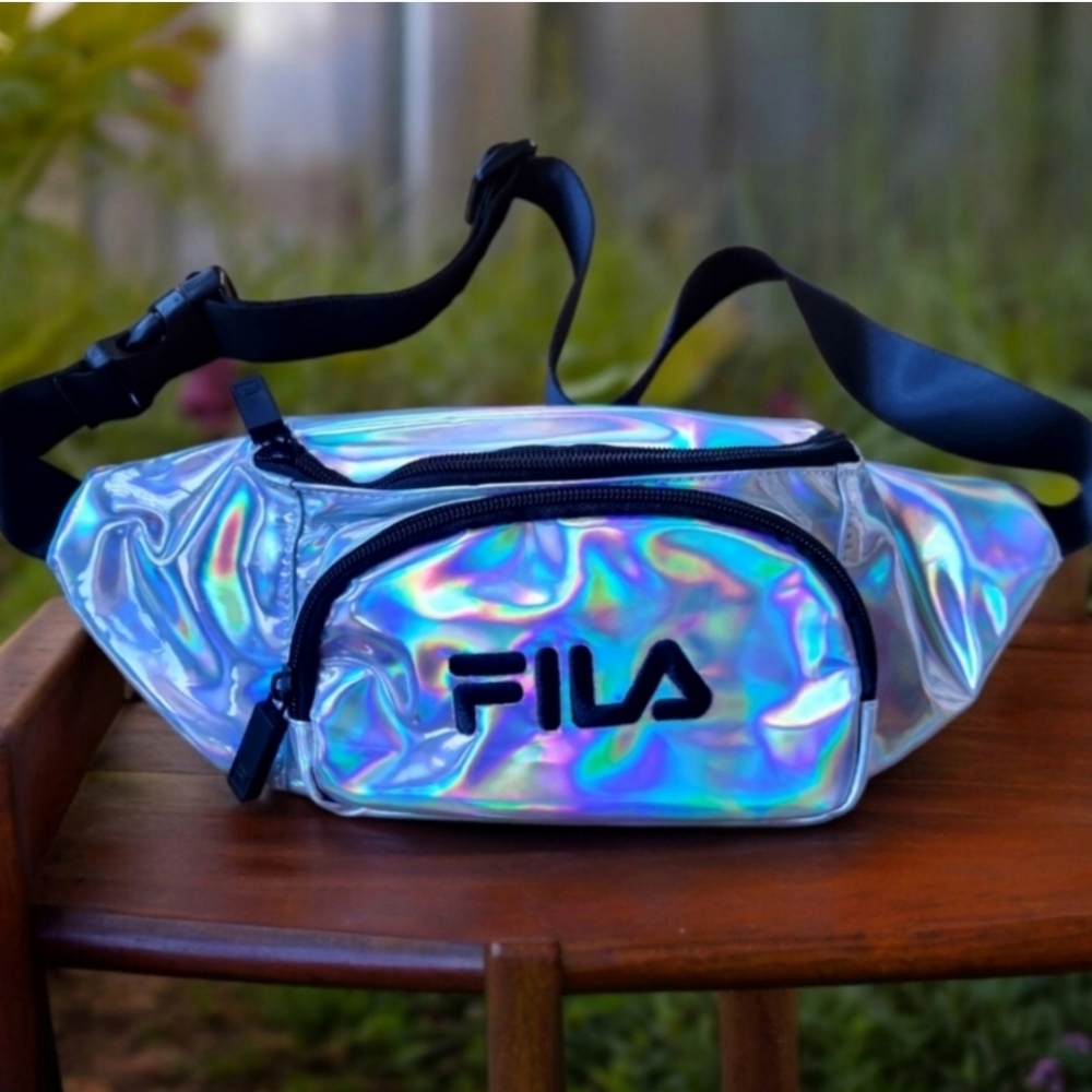 🆕️ Fila Iridescent Waist Bag with Black Trim